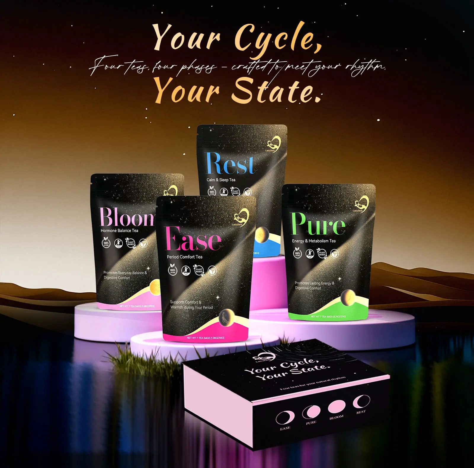 Cycle Tea Set Product Display