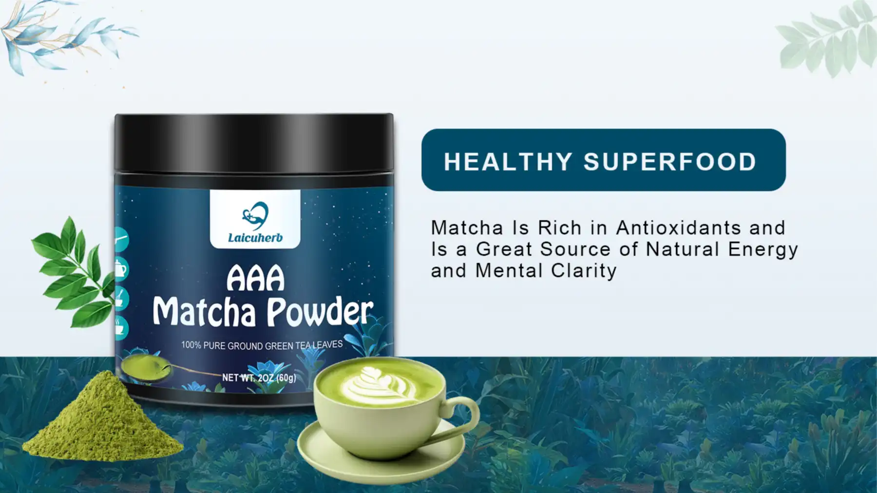 Matcha is rich in antioxidants and is a great source of natural energy and mental clarity Matcha is rich in antioxidants and is a great source of natural energy and mental clarity