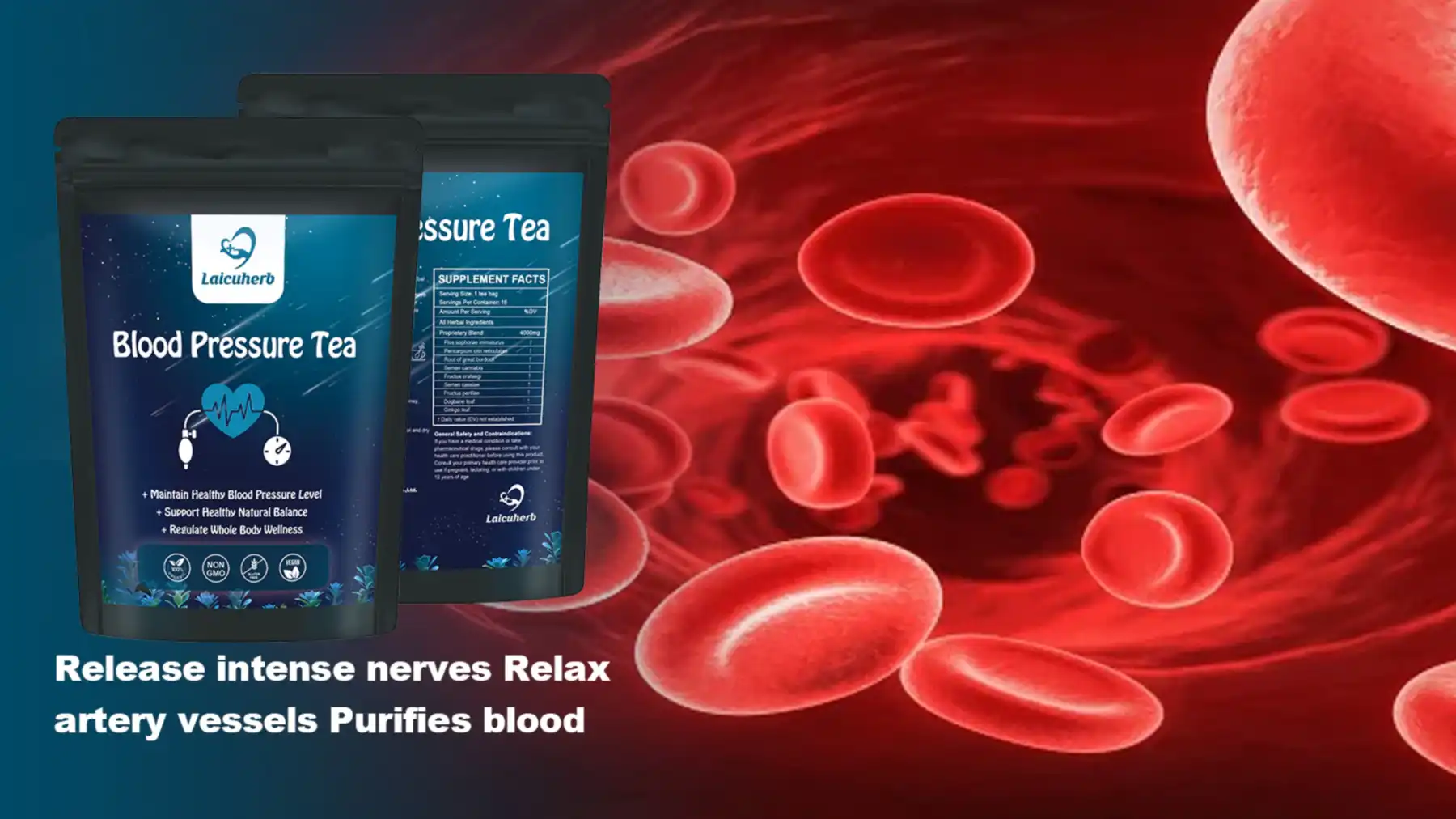 Natural herbaly blood pressure tea release intense nerves relax artery vessels purifies blood Natural herbaly blood pressure tea release intense nerves relax artery vessels purifies blood
