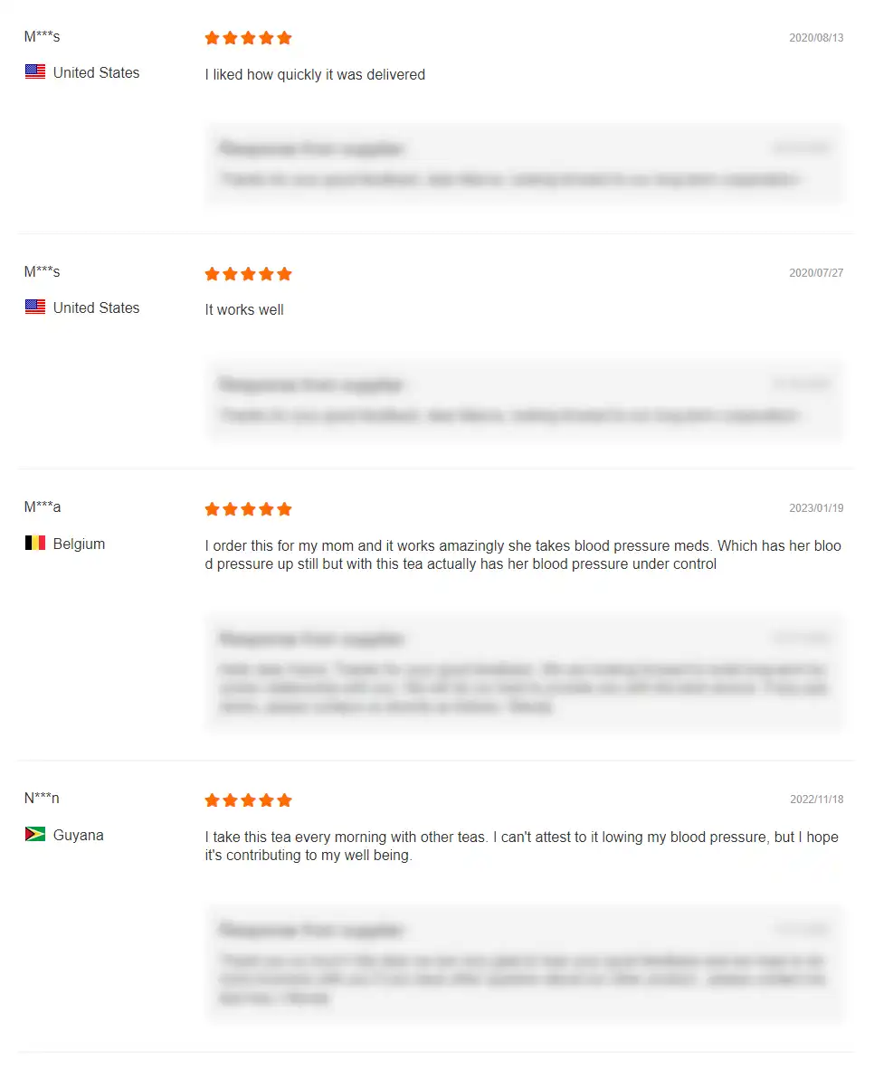 User feedback on Organic Blood Pressure Tea User feedback on Organic Blood Pressure Tea