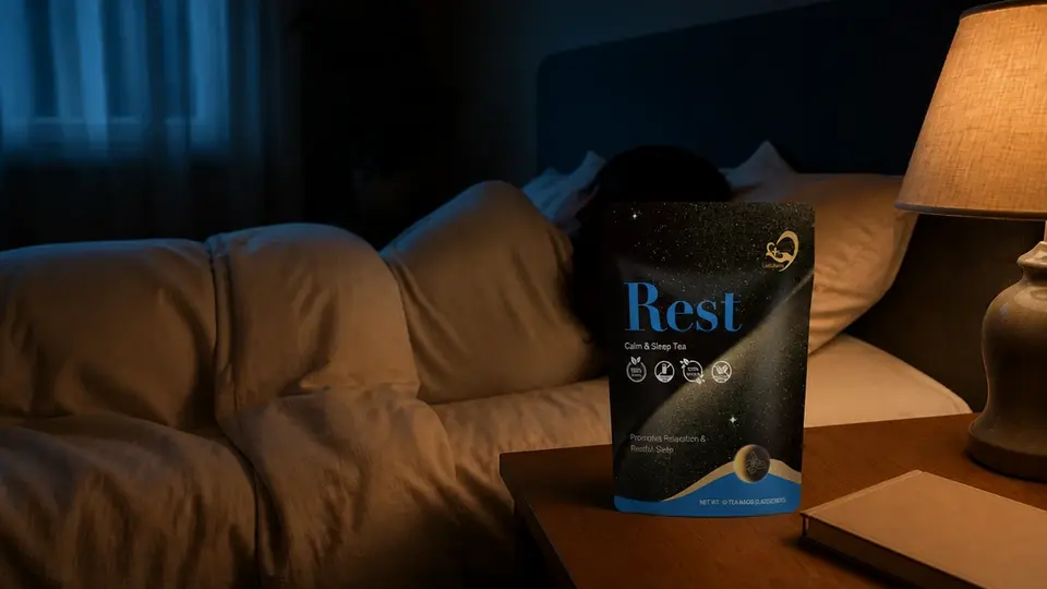 Quiet bedroom with evening tea and breathable bedding Quiet bedroom with evening tea and breathable bedding