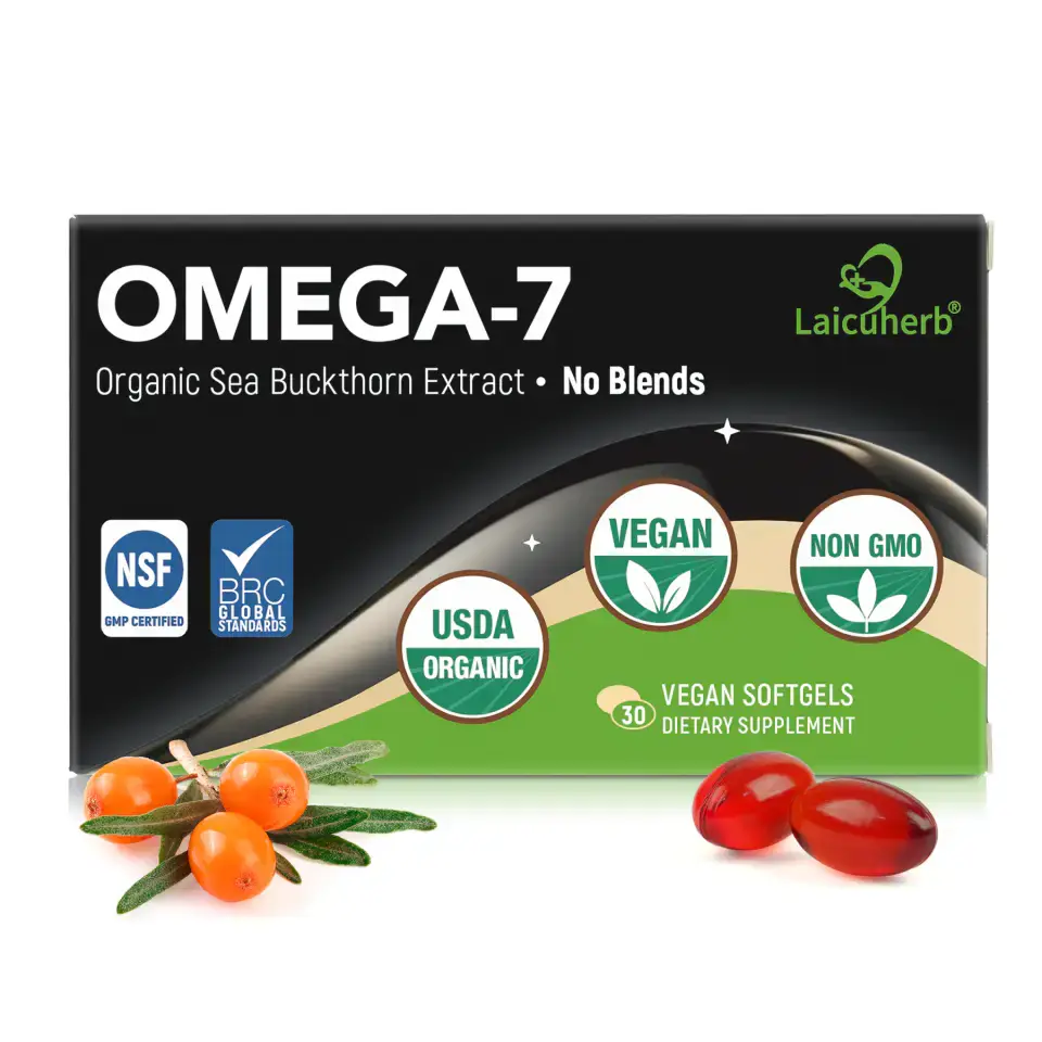 Laicuherb's Omega-7 helps relieve dryness in the eyes, mouth, nose, skin and vagina Laicuherb's Omega-7 helps relieve dryness in the eyes, mouth, nose, skin and vagina