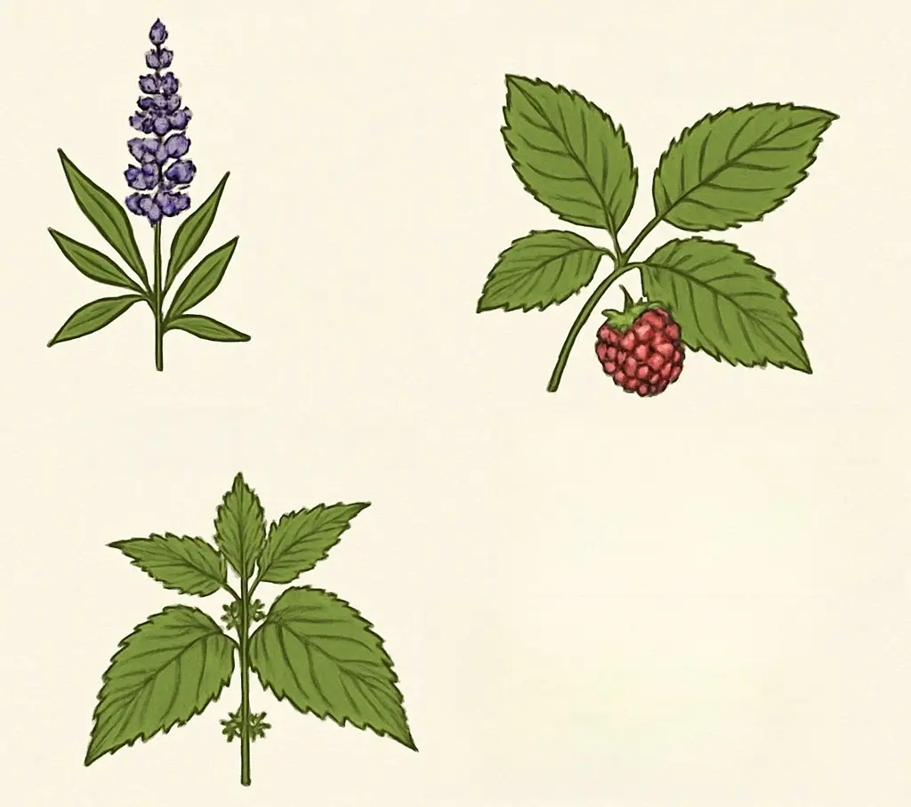 These herbs work together to tenderly back the body's normal rhythms