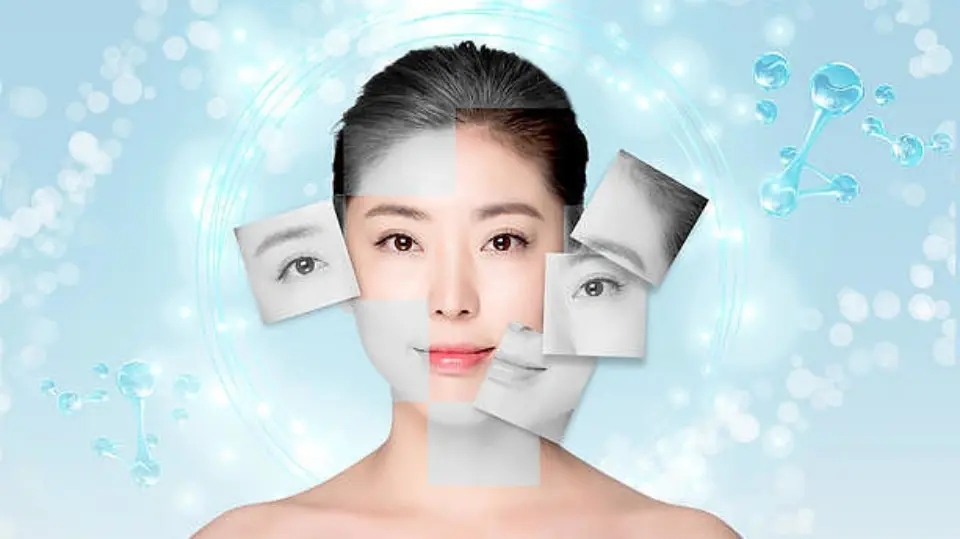 Healthy, hydrated skin glowing naturally under soft light