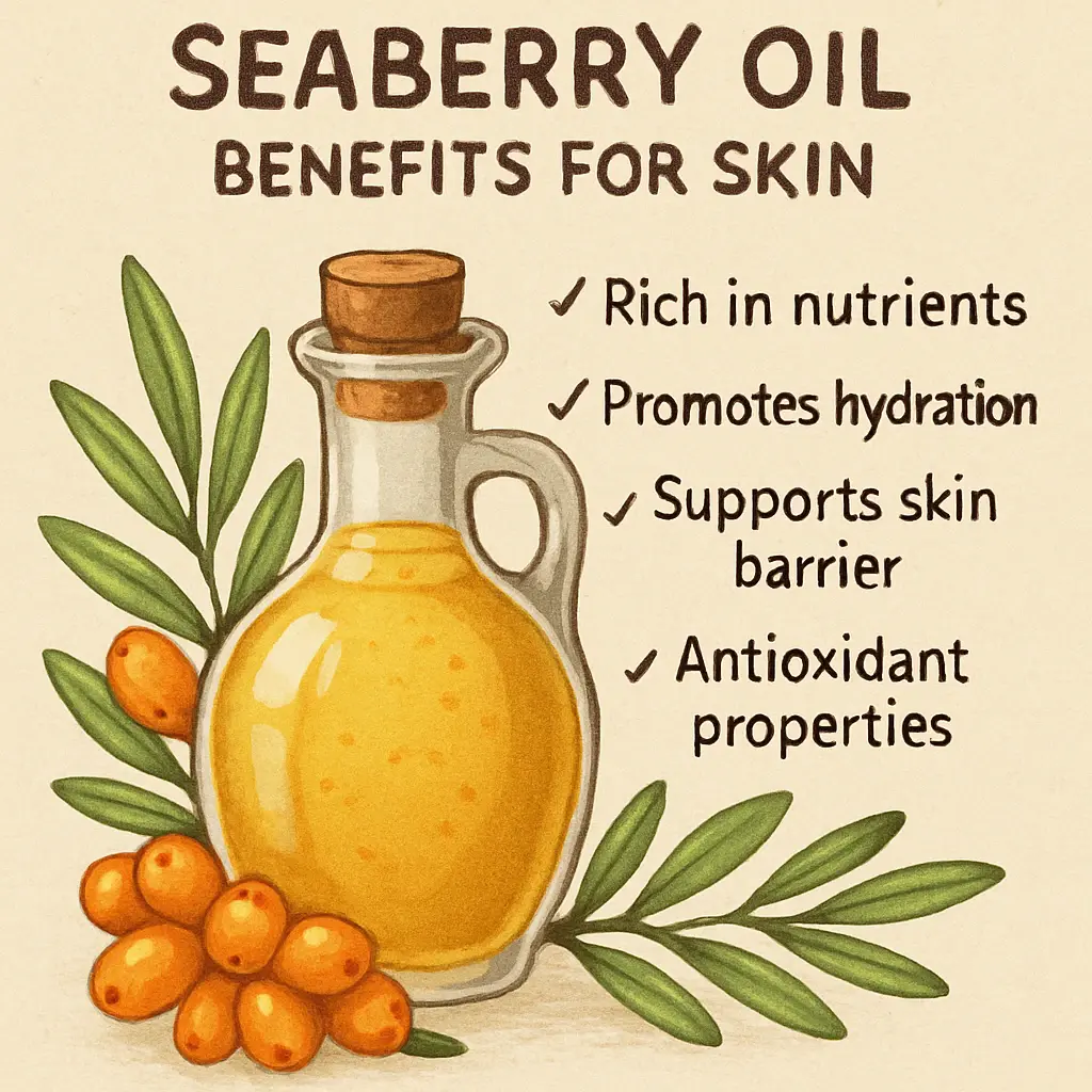 Seaberry oil greatly benefits the skin Seaberry oil greatly benefits the skin