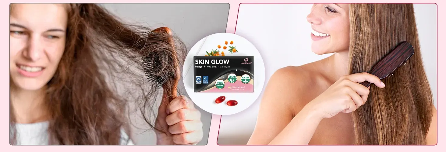 Skin Glow Supplement Makes Hair Smoother