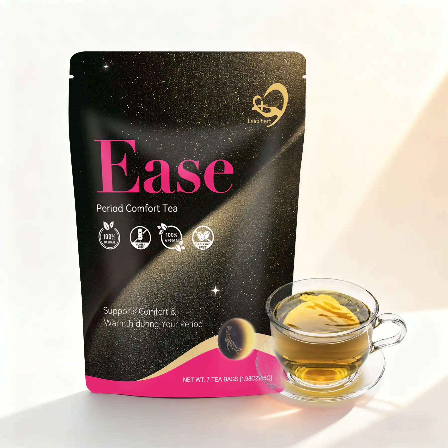 Laicuherb Ease Period Comfort Tea Premium Packaging Box Laicuherb Ease Period Comfort Tea Premium Packaging Box