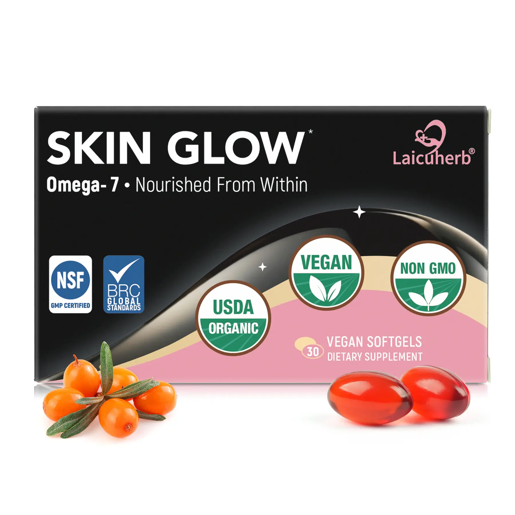 Laicuherb's skin glow supplement - Sea buckthorn oil