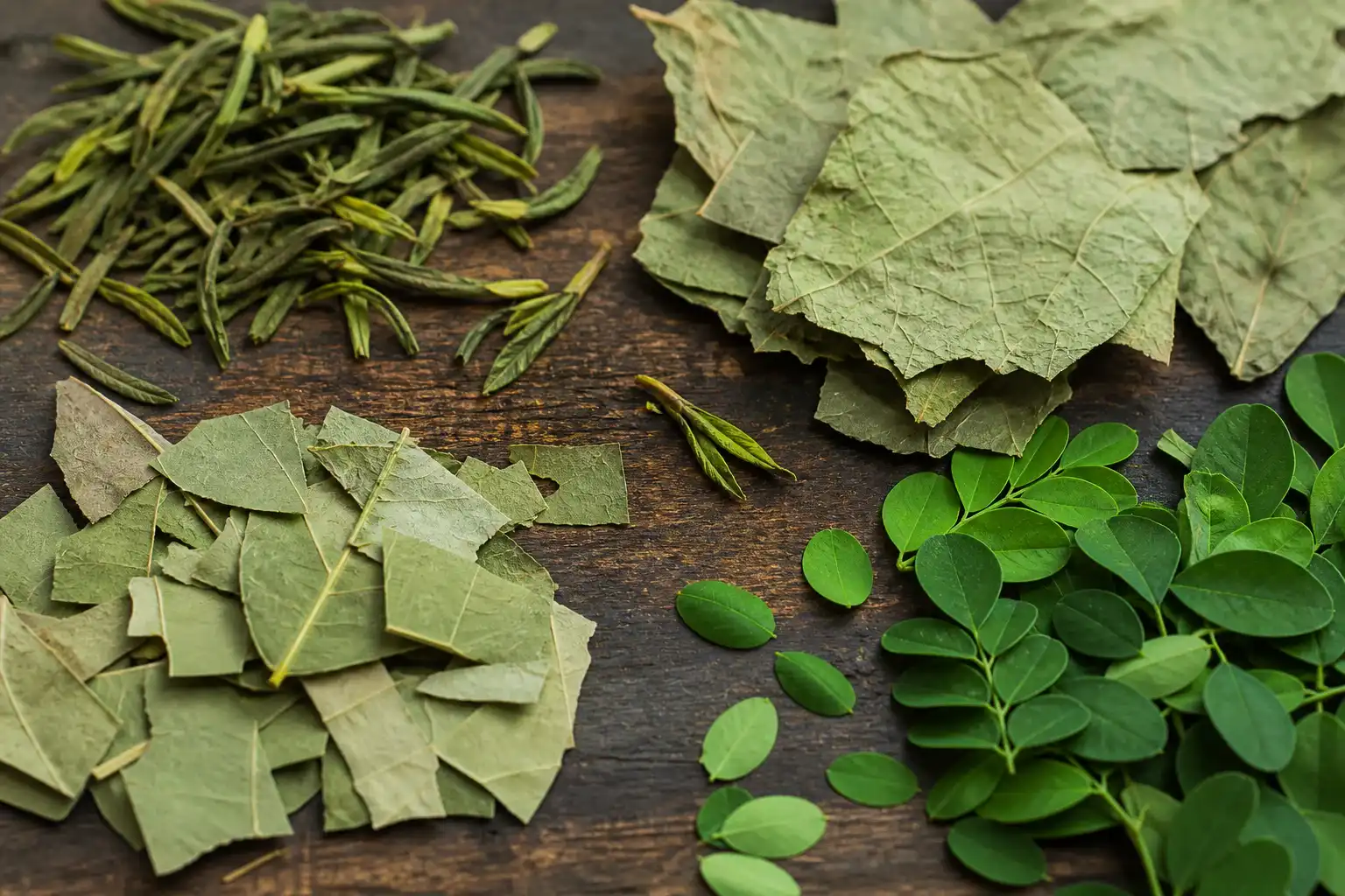 Laicuherb Pure Energy Tea raw botanical ingredients of green tea, lotus, and mulberry leaves Laicuherb Pure Energy Tea raw botanical ingredients of green tea, lotus, and mulberry leaves
