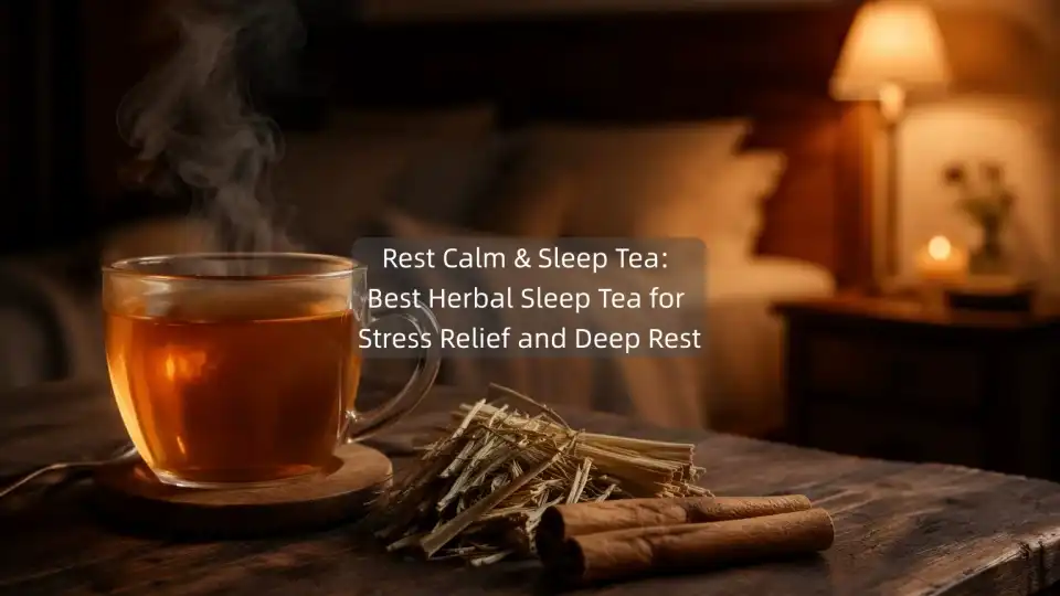 Rest Calm & Sleep Tea: Best Herbal Sleep Tea for Stress Relief and Deep Rest